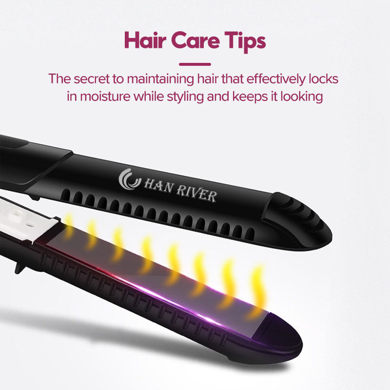 Han River Hair Straightener Curler HRJFB01BK